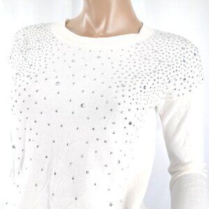 EXPRESS Sweater LS Pull Over With Jewels S